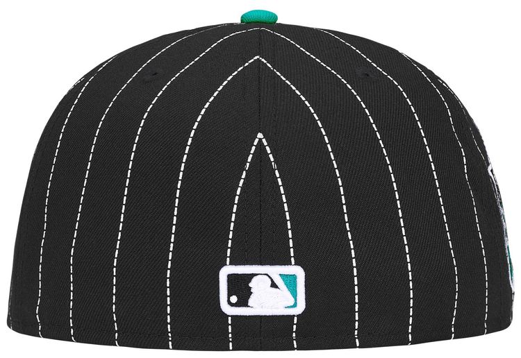 Supreme x MLB Teams Box Logo New Era Stripe Florida Marlins