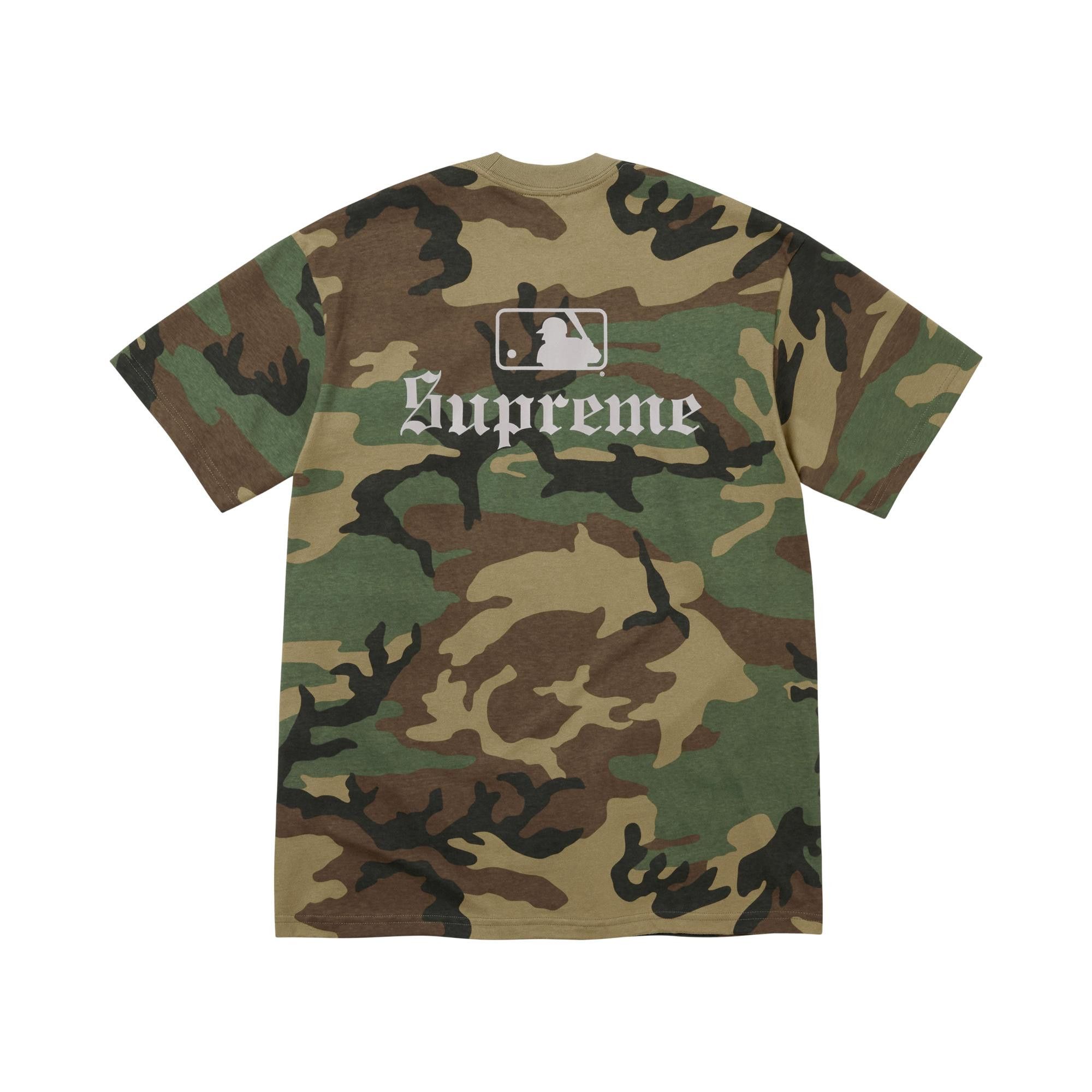 Buy Supreme x MLB Teams Tee 'Woodland Camo' - FW25T22 WOODLAND