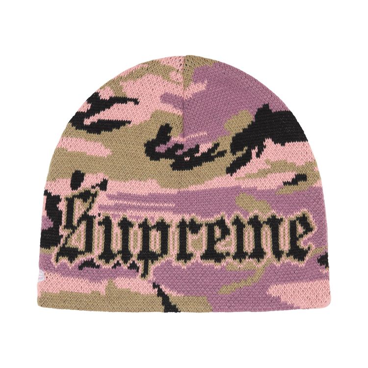 Pink Supreme Snake Print Beanie MLB × New Era × Supreme Supreme Chicago White Sox New Era  main image 3