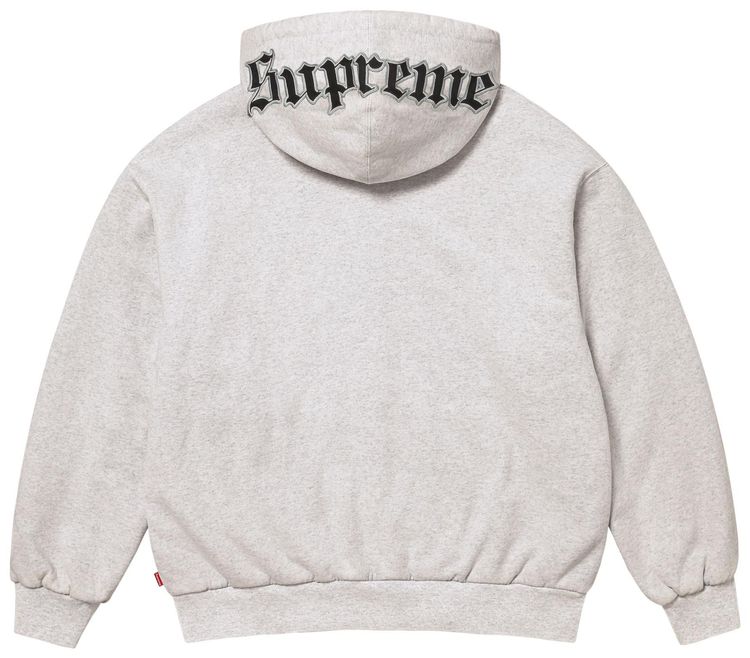 Supreme x Chicago White Sox Zip Up Hooded Sweatshirt Ash Grey