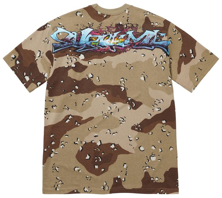 Supreme Tag Tee Chocolate Chip Camo
