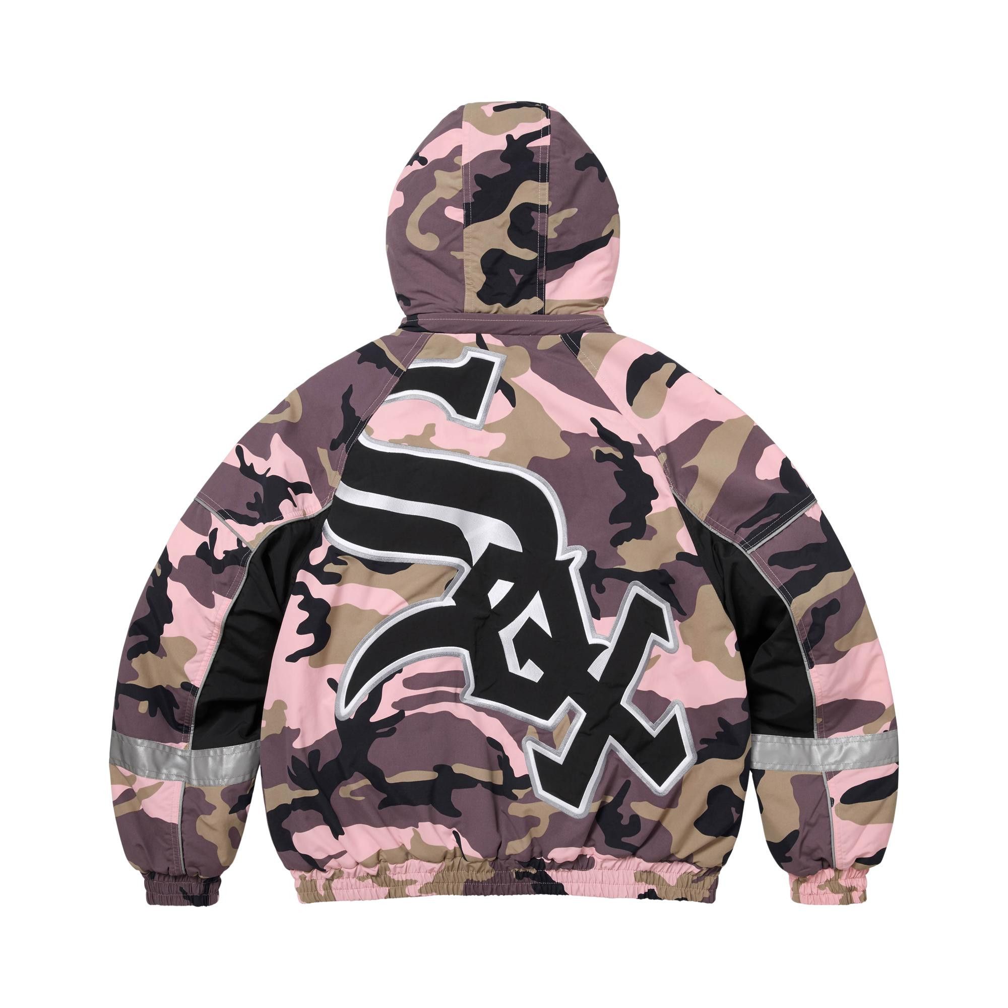 Buy Supreme x Chicago White Sox Stadium Jacket 'Pink Camo