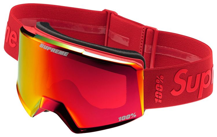 Supreme x 100 Norg Goggles Red