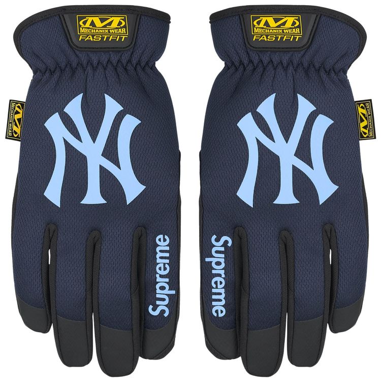 Supreme x Mechanix Fastfit MLB Teams Gloves Navy