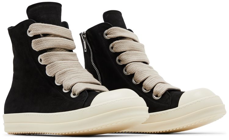 Rick Owens Concordians Jumbo Laced High Black Milk