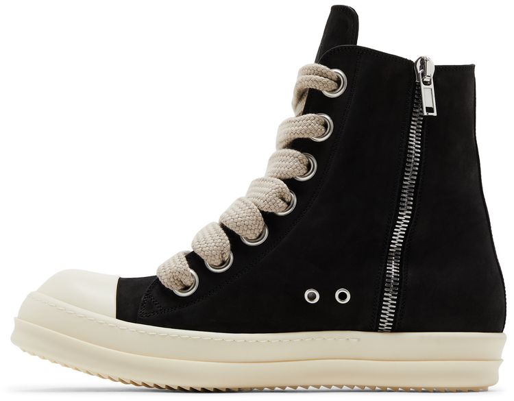 Rick Owens Concordians Jumbo Laced High Black Milk