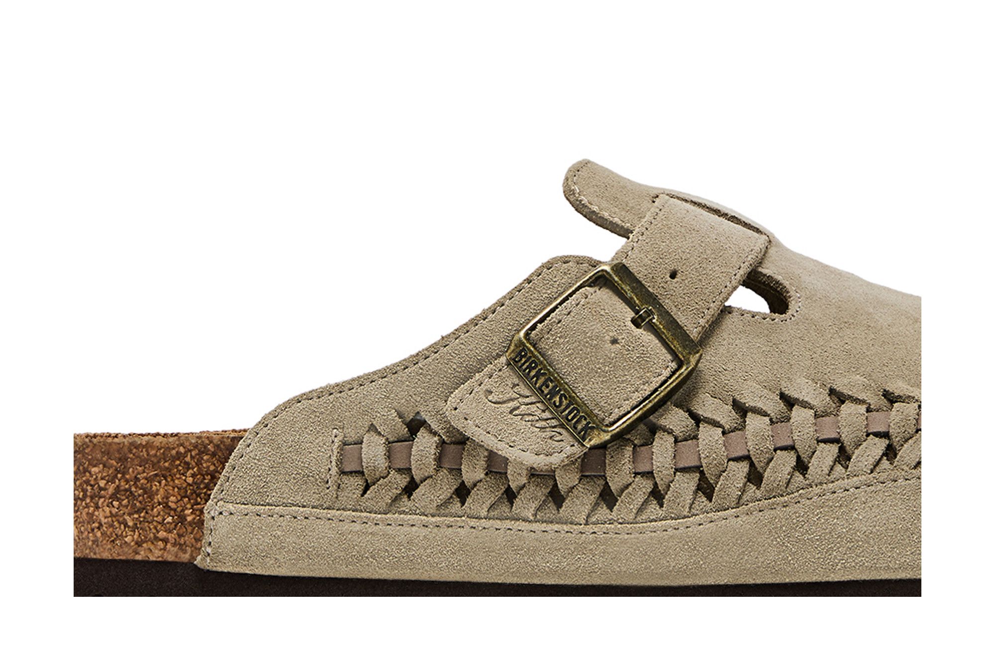 【極美品】KITH Boston Braided 41 TAUPE Kith for Birkenstock WMNS Suede Boston Braided - Taupe