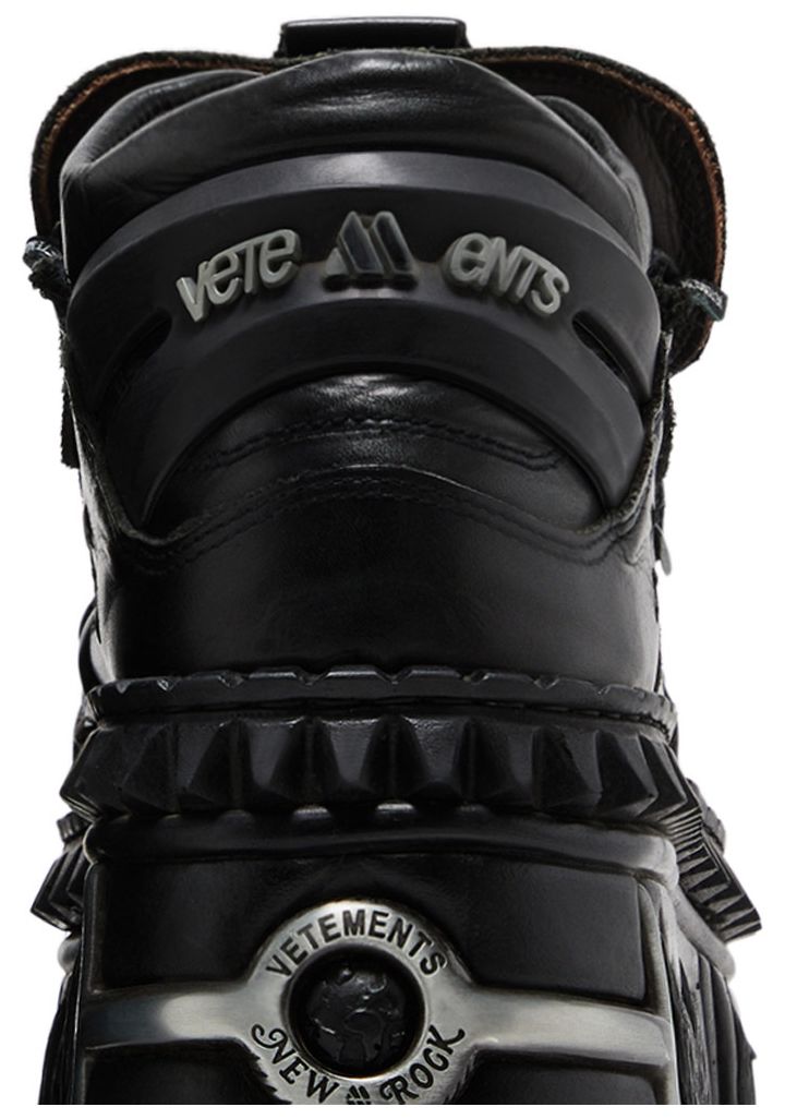 Vetements x New Rock Combat Boot Black