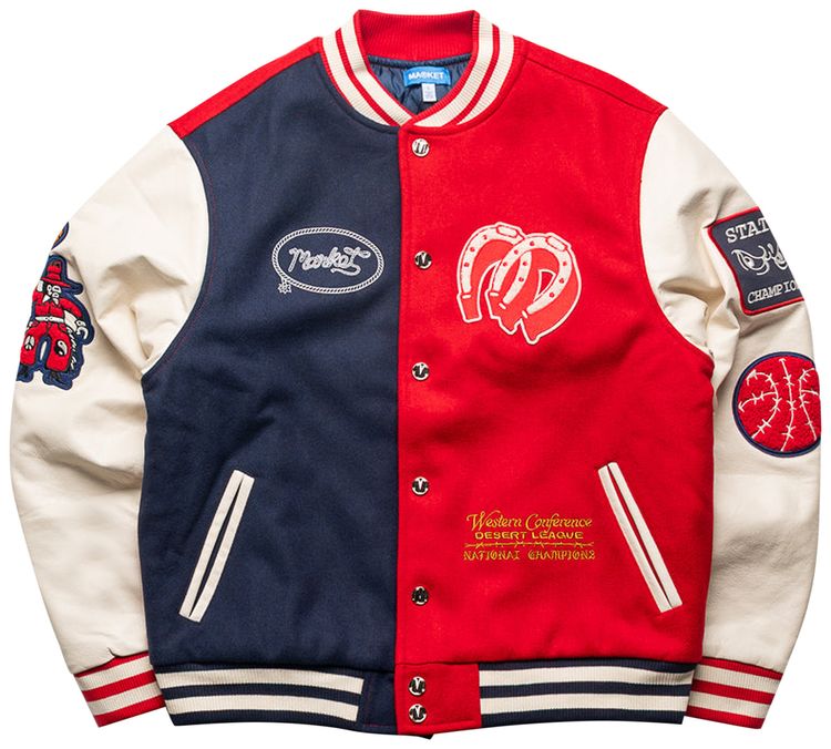 Market Old West Varsity Jacket NavySalsa