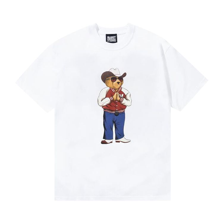 Market Hee Haw Bear T Shirt White