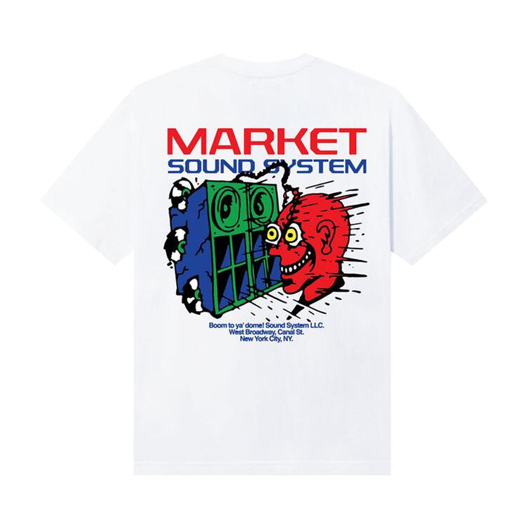 Market Speaker Knocker T Shirt White