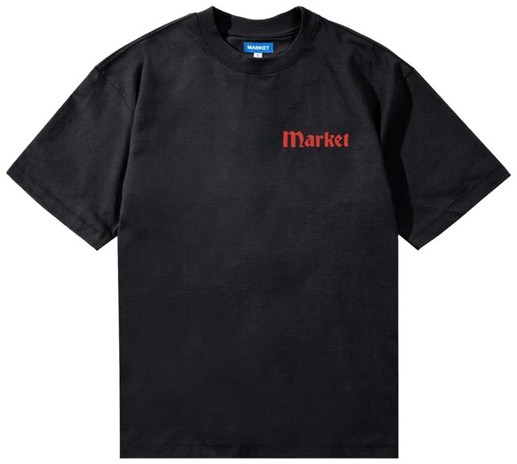 Market True Tread T Shirt Pirate Black