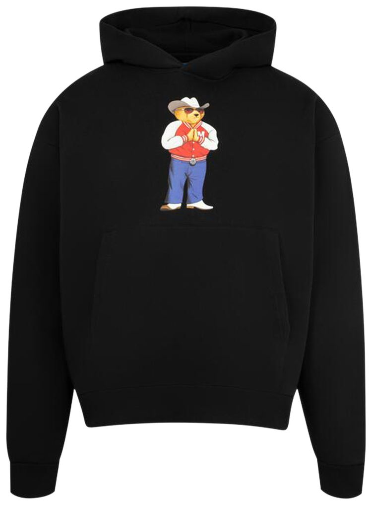 Market Hee Haw Bear Hoodie Jet Black
