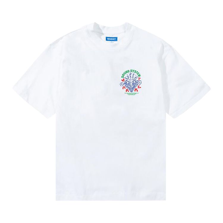 Market Drum Buster T Shirt White