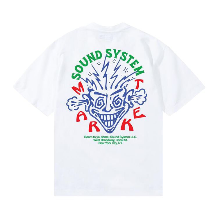 Market Drum Buster T Shirt White
