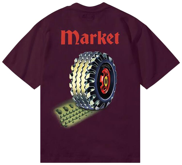 Market True Tread T Shirt Wine