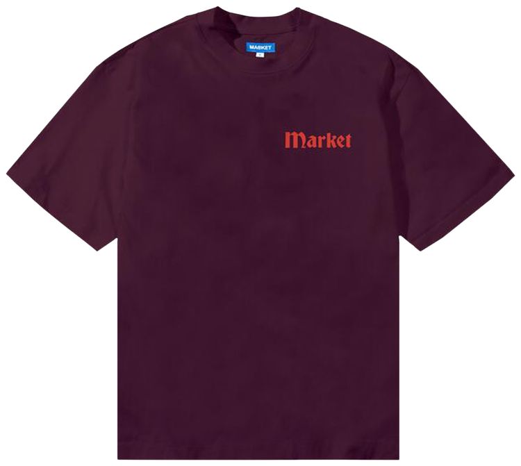 Market True Tread T Shirt Wine