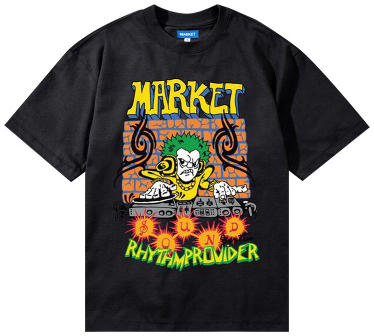 Market Rhythm Provider T Shirt Jet Black