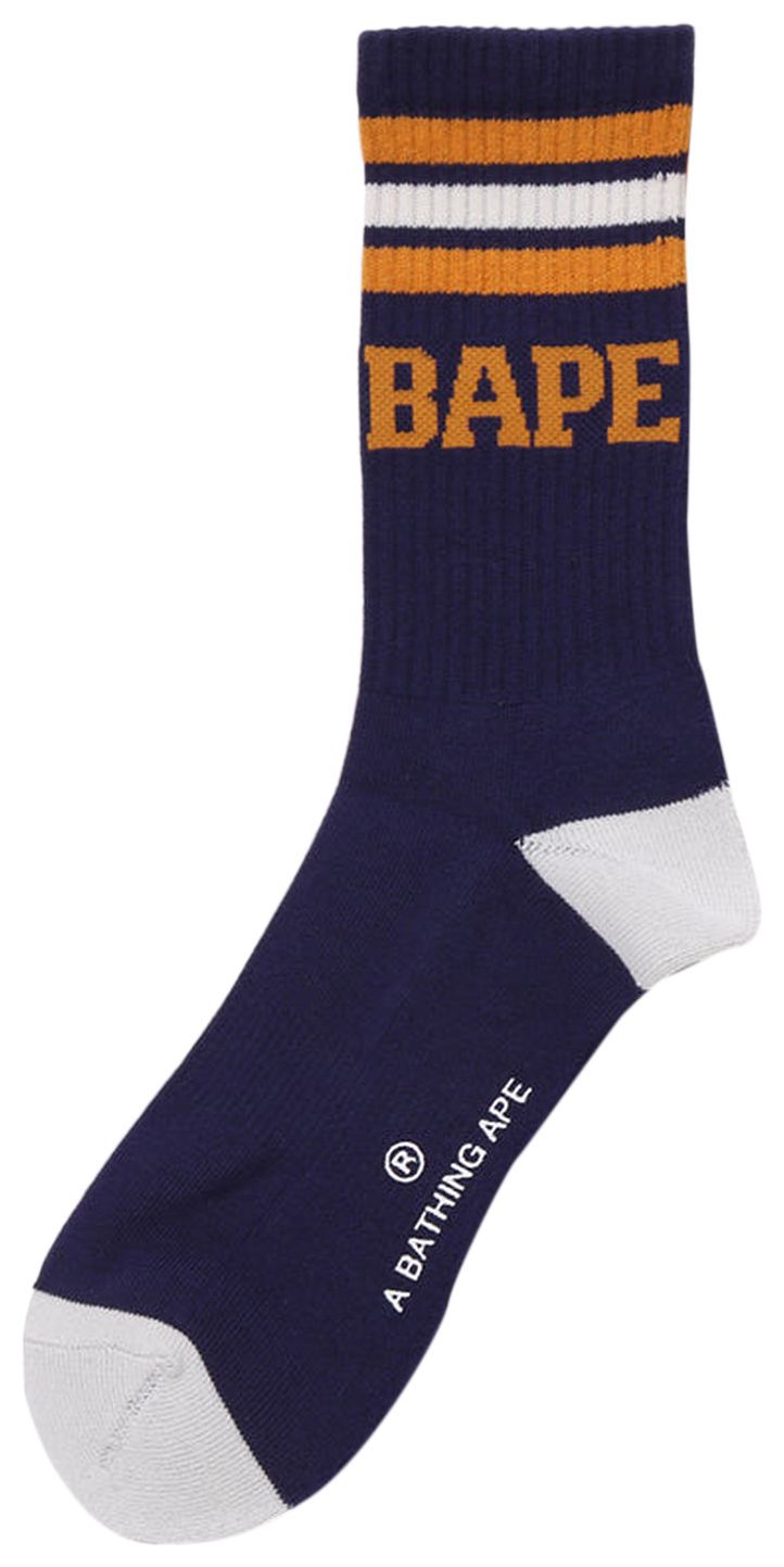BAPE Stripe Socks Navy