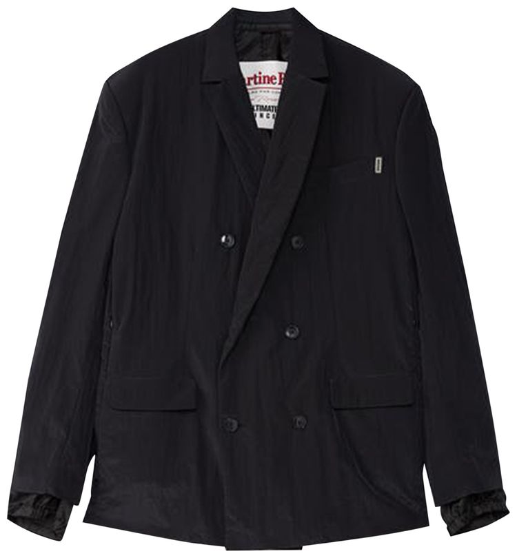 Martine Rose Ski Liner Doube Breasted Tailored Jacket Black