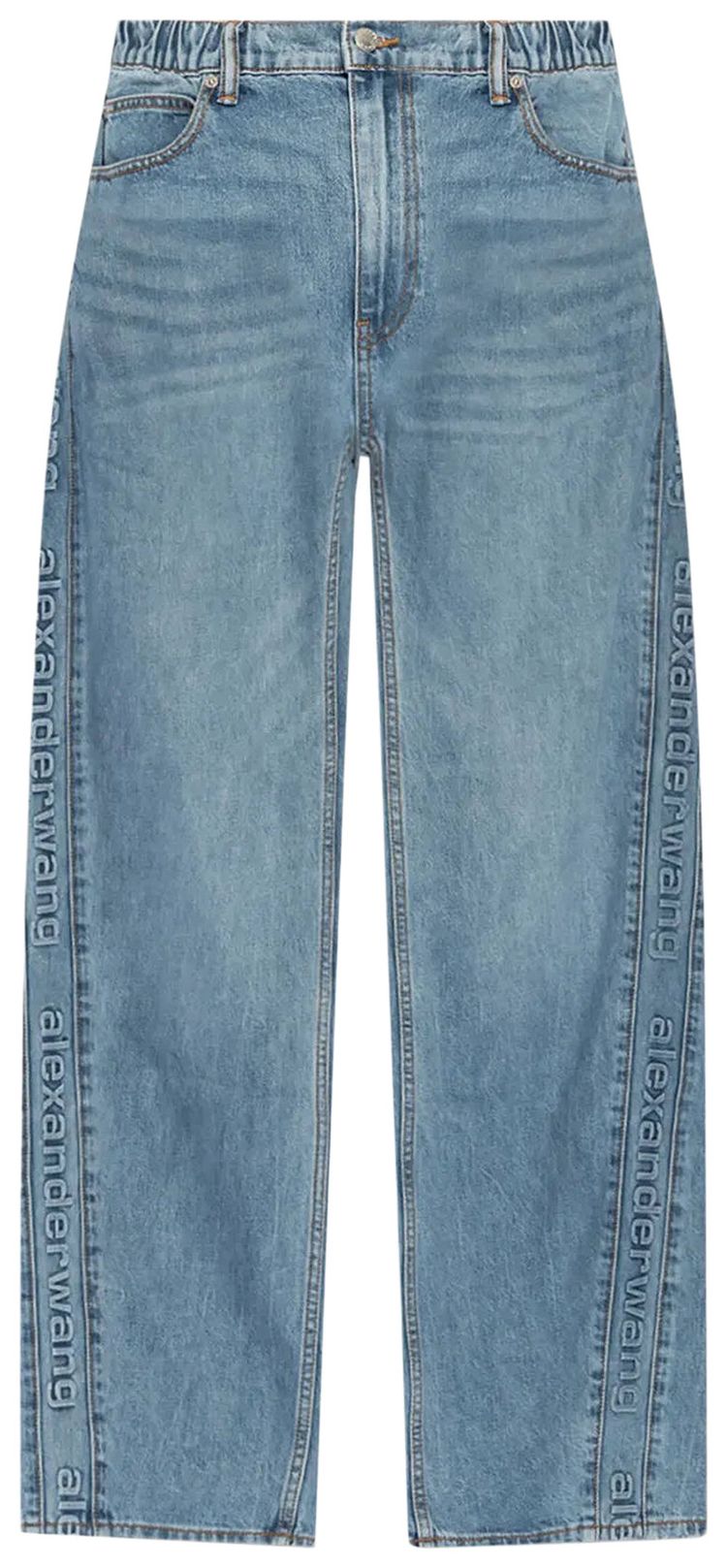 Alexander Wang Logo Emboss Side Panel Balloon Jogger Vintage Light Indigo