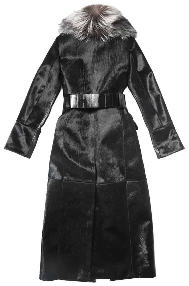 Enfants Riches Deprimes Vivienne Fur Coat BlackGrey