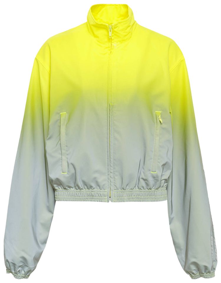 Alexander Wang Reflective Shrunken Track Jacket SilverYellow