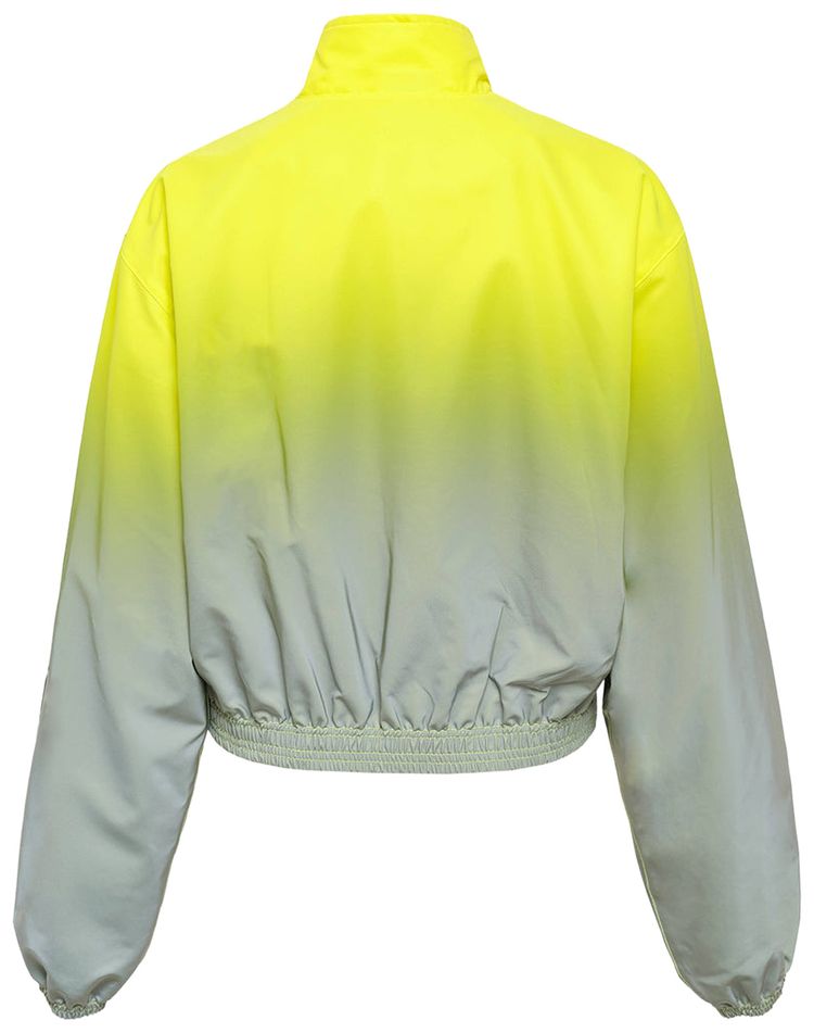Alexander Wang Reflective Shrunken Track Jacket SilverYellow