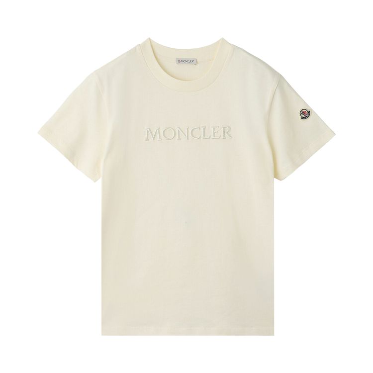 Moncler Crew Neck Short Sleeve T Shirt White