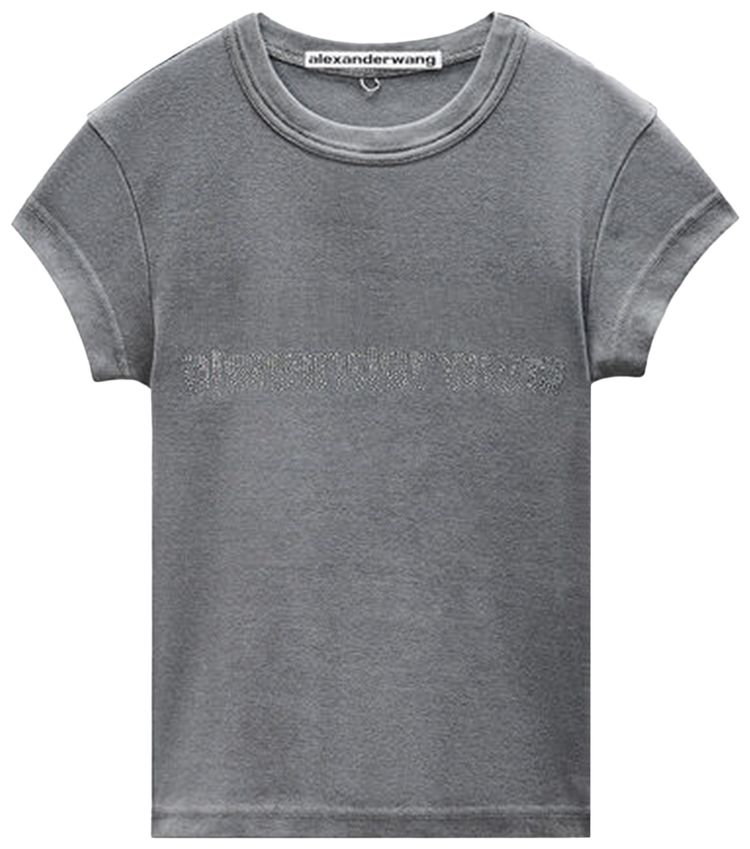 Alexander Wang Hotfix Graphic Tee Grey