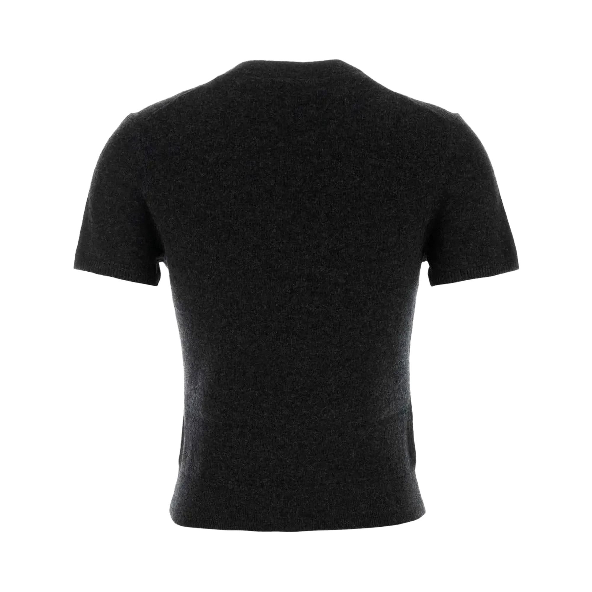 Buy Alexander Wang Knit Logo Label Short-Sleeve Crewneck Tee