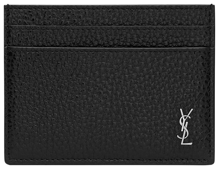 Saint Laurent Tiny Cassandre Card Case Nero