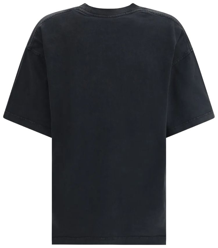 Alexander Wang Emboss Short Sleeve Tee Washed Black