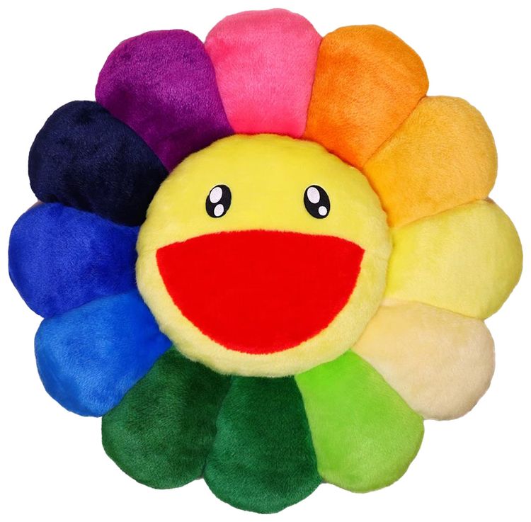 Takashi Murakami Flower Pillow 60cm Rainbow Classic