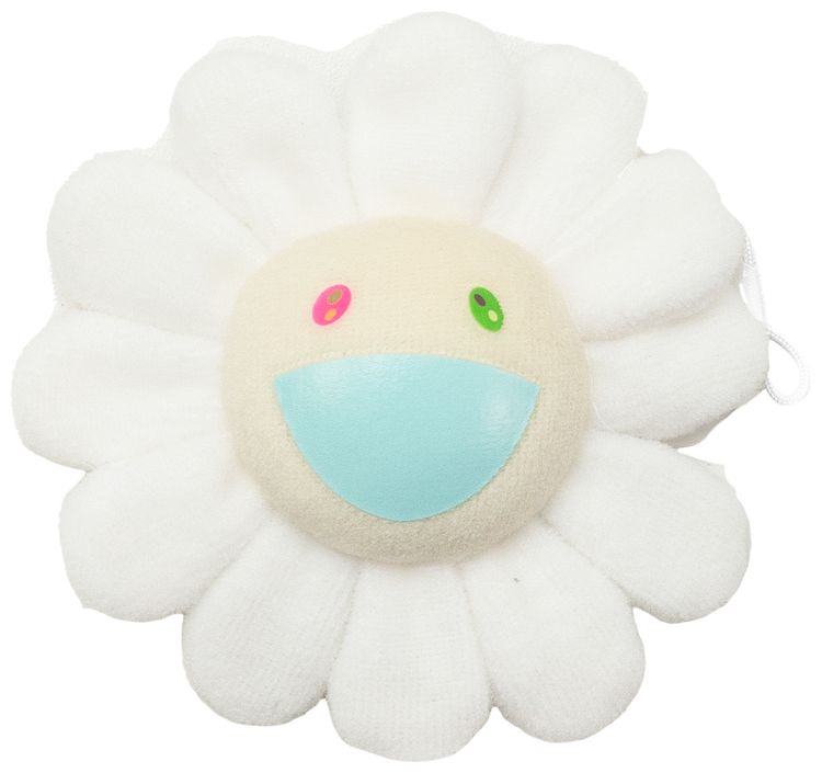 Takashi Murakami Flower Plush Pin White
