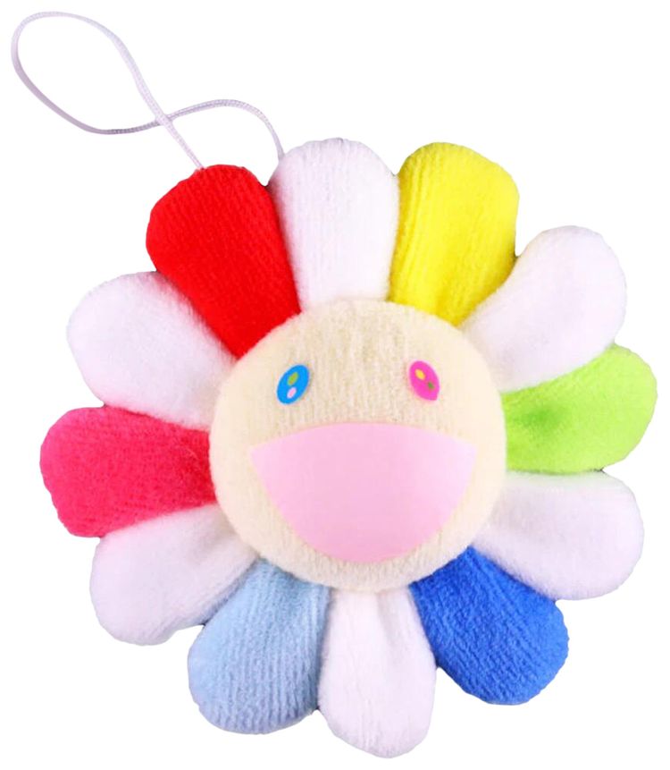 Takashi Murakami Flower Plush Pin Multicolor