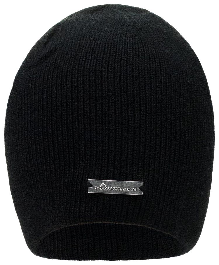 Moose Knuckles Logo Beanie Black