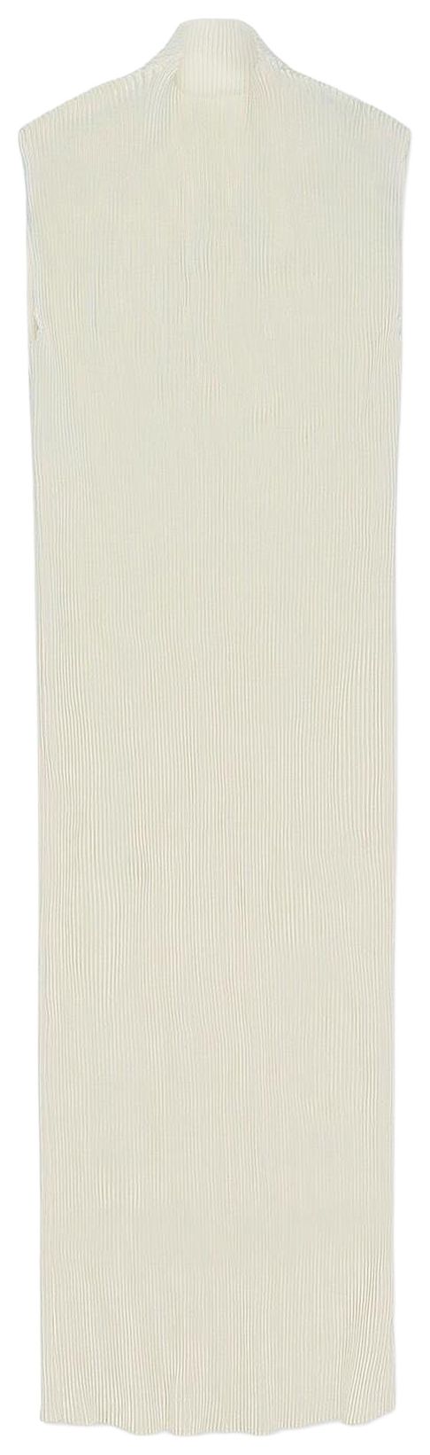 Helmut Lang Long Sleeveless Dress Cream