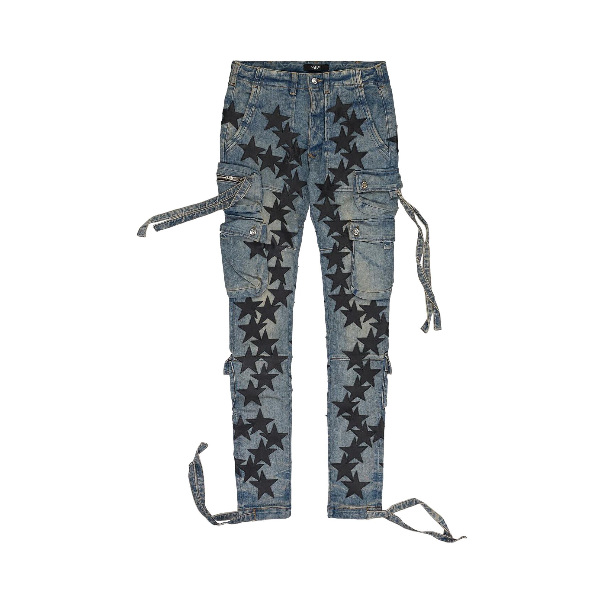 Buy Amiri Chemist Star Tactical Cargo Pants 'Blue' - PS22MDR005
