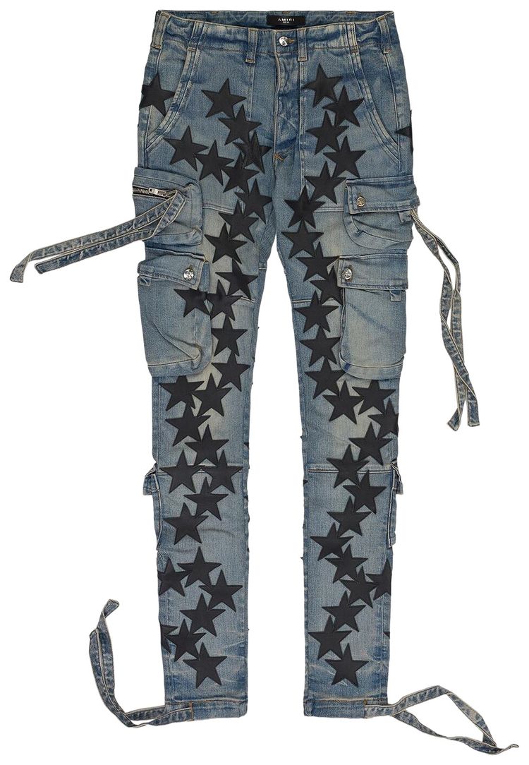Amiri Chemist Star Tactical Cargo Pants Blue