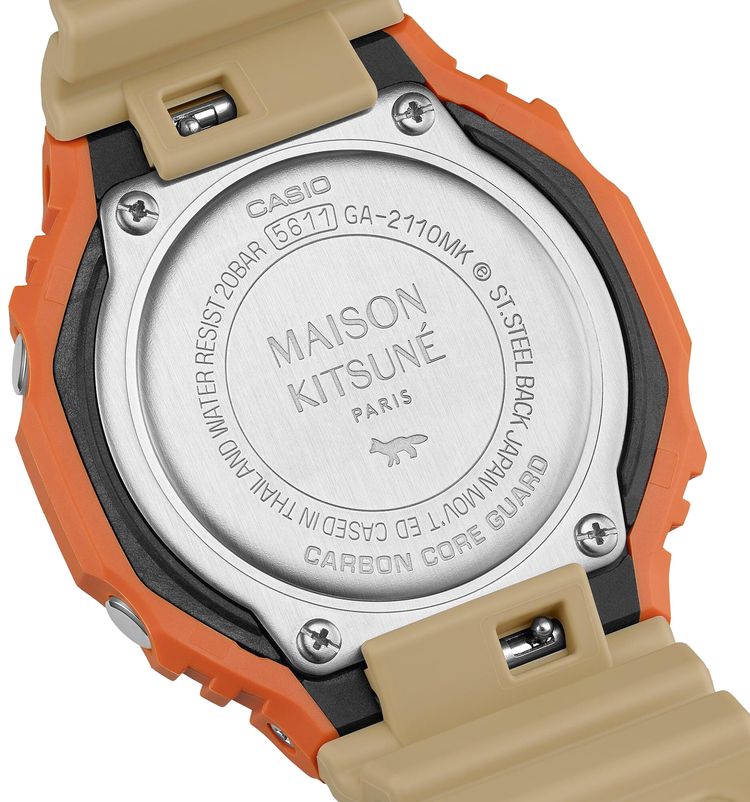 G SHOCK by Casio Maison Kitsune 2100 Series Watch Orange