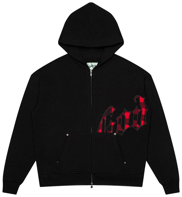 Godspeed OG Logo Sweatsuit BlackRed Plaid