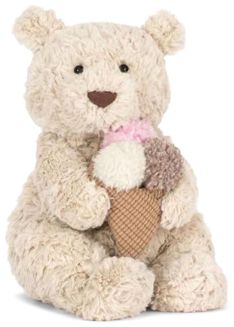 Jellycat Oatus Bear With Ice Cream Plush NYC Exclusive