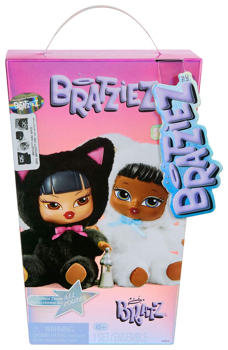 Bratz Bratziez Iconz Seriez Plush Keychain Single Blind Box Kool Kat Jade  Bunny Boo Sasha Artwork