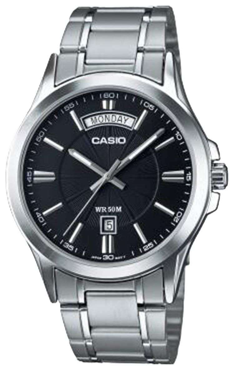 Casio Analog Watch Stainless SteelBlack