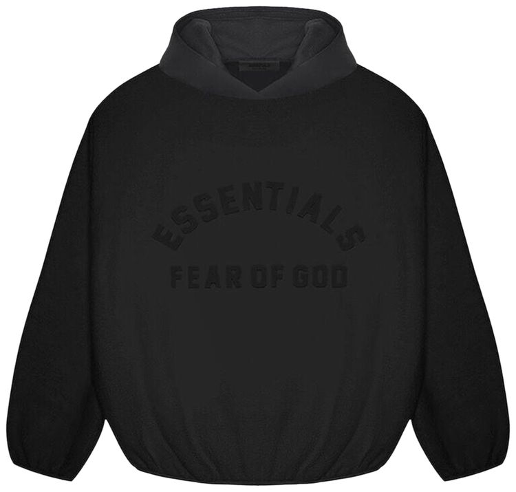 Fear of God Essentials Nylon Fleece Hoodie Black