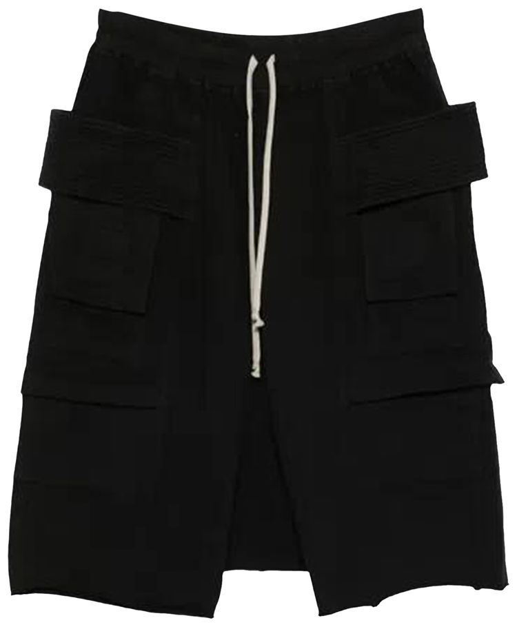 Rick Owens DRKSHDW Creatch Cargo Shorts Black