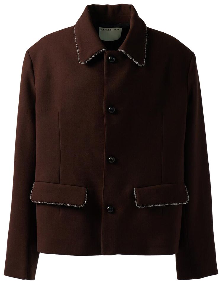 Namacheko Ylin Blazer With Flap Pockets Brown