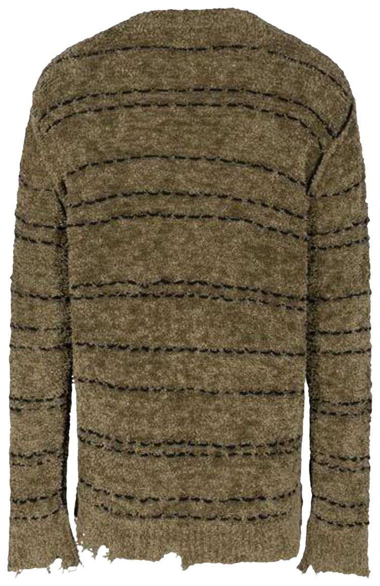 Namacheko Viskan Striped Crewneck Sweater Green