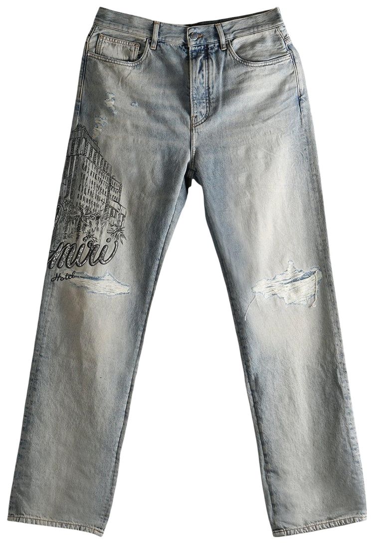 Amiri Crystal Hotel Jean Antique Indigo